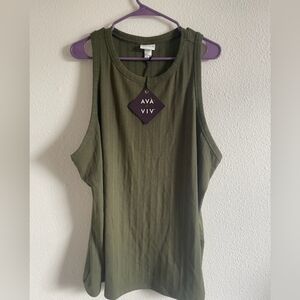 Ava and Viv green tank #145